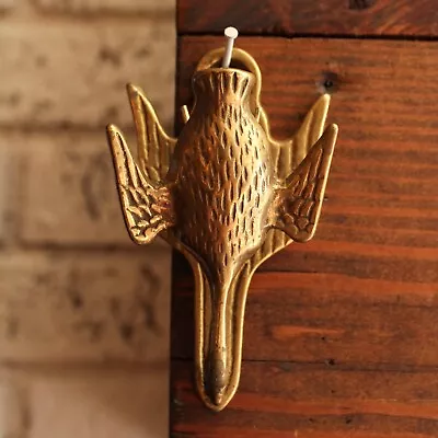 Vintage Brass Duck Wall Hanging Note Clip Grocery List Bird Clip Woodland. • $26