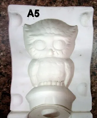 $33 • Buy Vintage 1971 Alberta's #624 Owl Ceramic Mold (A5)