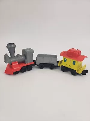 Vintage Mattel 1980 MY FIRST WHEELS Children’s Train Set Diecast 3 Rail Cars • $8.96