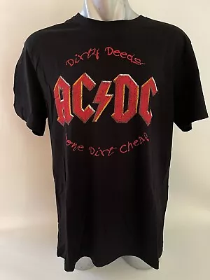 ACDC “Dirty Deeds” Classic Rock Metal T-Shirt Mens Size L Large NEW W/Tags BNWT • $22