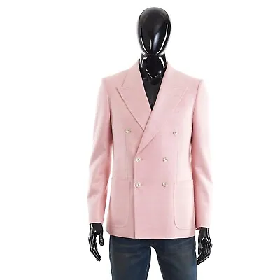 GUCCI 3785$ Pink Bourette Silk Jacket • $2385