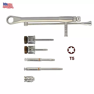 Dental Implant Screwdriver Unigrip T5 Nobel Manual Driver Torque Wrench Adapter • $125.09