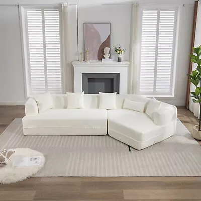 Minimalist Sofa Modern Modular Sectional Sofa Set L-Shaped Cloud Couch Cushions • $709.99