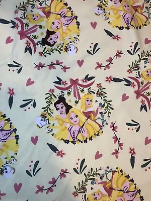 Disney Princess Friends Jersey Knit Stretch 96% Cotton Fabric By The Yard • $10.79