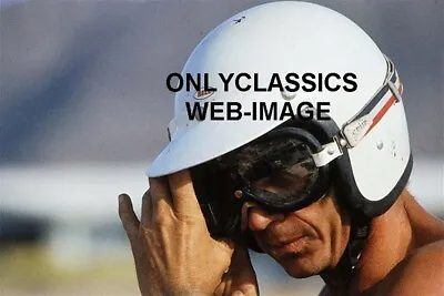 $7.99 • Buy 1971 On Any Sunday Steve Mcqueen Husqvarna Racing Motorcycle Bell Helmet Photo