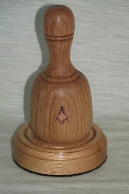 £22.99 • Buy MASONIC FREEMASON GAVEL & BLOCK PALM POCKET LIGHT OAK FOR FESTIVE BOARD DofC ETC