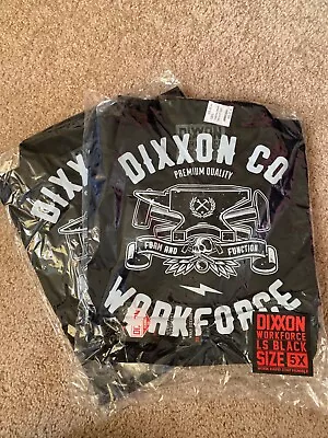 LOT Of TWO Dixxon Long Sleeve Black Button Down Shirts BNIB With Tags • $30