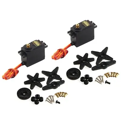 2 X Waterproof MG995 Metal Gear Torque Digital Servo For RC Helicopter Car Boat • $15.45