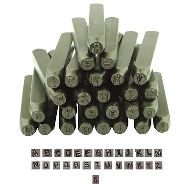 Proops 27 Piece 10mm 3/8  Metalwork Stamp CAPITAL Letter Stamps Punches M9021 • £39.90