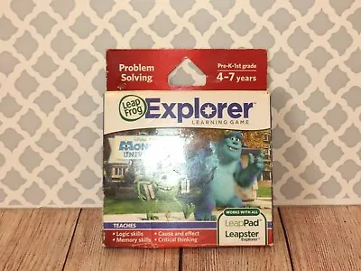 NEW Leapfrog Explorer LeapPad Learning Game Disney Monsters University Cartridge • $11.95