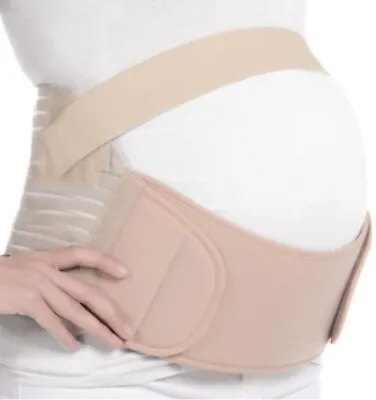 Baby Band Pregnancy Maternity Support Belly Belt  Waist Abdomen Beige￼ Small • £8.99