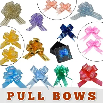 £1.49 • Buy Pull Bows 30MM HEART DESIGNS Ribbon Wedding Car Decorations MIX COLOURS CHEAP