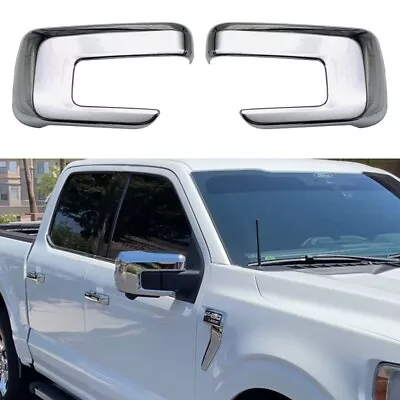 For 2021-2024 Ford F150 F-150 Chrome Side Mirror Covers Overlay WITH Turn Signal • $36.99