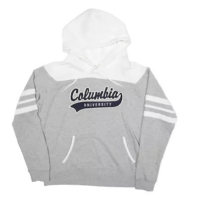 CAMP DAVID Columbia University USA Hoodie Grey Pullover Womens L • £12.99