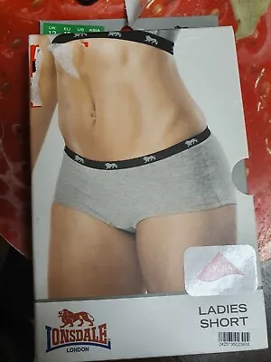 Lonsdale Ladies Fitness Short. Grey Marl. Size 12(m) New And Boxed • £9.99