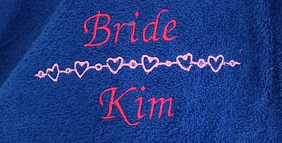 £11.99 • Buy Bride / Bridal Party Personalised Tote Shopping Bag - Embroidered