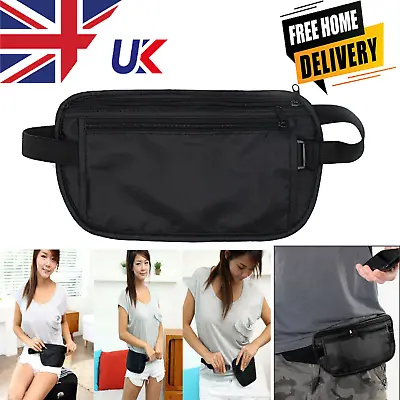 £3.49 • Buy Discreet Money Bag Waist Belt Travel Bum Bag Fanny Pack Holiday Festival Pouch
