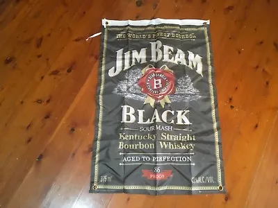 $33 • Buy Jim Beam Bar Flag Poster Wall Hanging Poster Banner Bourbon Man Cave Gift Idea
