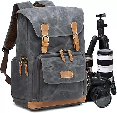 Camera Backpack Bag Travel Waterproof Lens Case Rucksack For DSLR SLR Nikon Case • £38.60