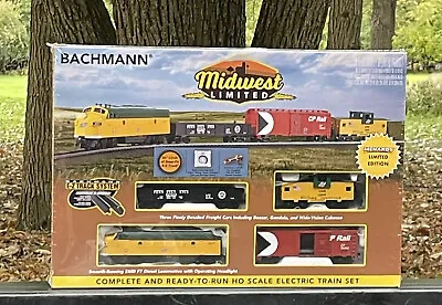 New BACHMANN Midwest Limited Complete HO SCALE Electric FREIGHT TRAIN SET EMD F7 • $260