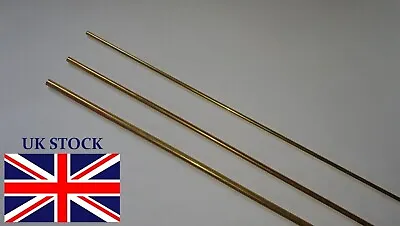 Brass Tube Pipe 2mm - 12mm OD X 250mm Model Tubing Hobby Craft DIY • £4.99