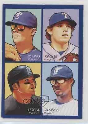 2009 Goudey 4-in-1 Blue Michael Young Ian Kinsler Hanley Ramirez Dan Uggla • $2.84