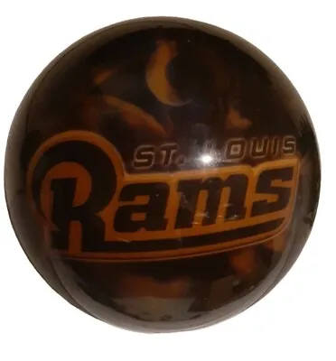 St Louis  RAMS Bowling Ball  Viz-A-Ball NFL Rare VINTAGE UNDRILLED BALL 14LB • $70