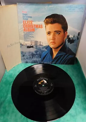 ELVIS' CHRISTMAS ALBUM ~ 1958 RCA LPM-1951 ~ LONG PLAY On Label ~ High Fidelity • $8