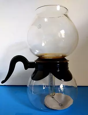 Vintage Silex  8 Cup  Pyrex Glass  Coffee Pot Siphon Vacuum  Cory Rod  Excellent • $47.88