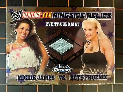 2008 Topps Chrome WWE Heritage Ringside MAT Relics Mickie James Beth Phoenix • $1.99