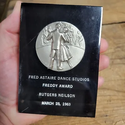 Rare Lucite 1963 Fred Astaire Dance Studios Freddy Award Trophy Paperweight • $49.99