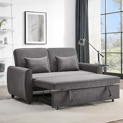 Convertible Sofa Bed 3-in-1 Pull Out Sofabed 2 Seater Folding Recliner Sleeper • £439.95