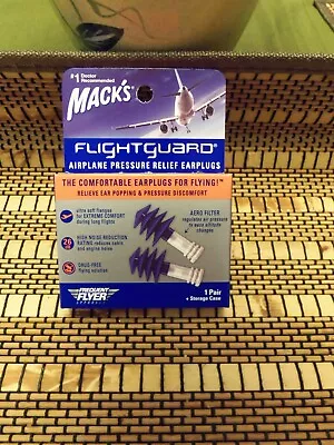 NEW Mack's Flightguard® Airplane Pressure Relief Ear Plugs • $6.99