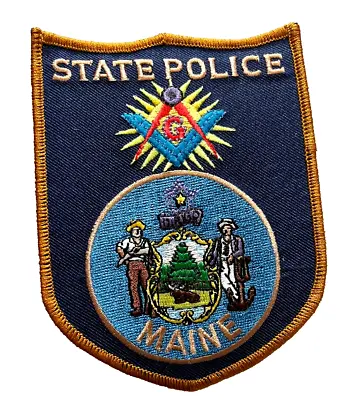 Maine State Police Masonic Patch (spc9) Shoulder Insignia • $9