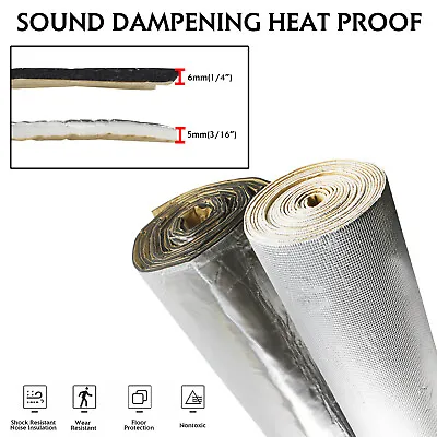 Sound Deadening Adhesive Insulation Heat Proof For Cars Autos Vehicles Lot • $25.64