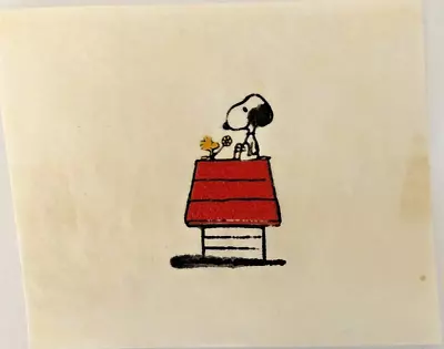 Original Vintage Snoopy Woodstock Peanuts Cartoon Mini Iron On Transfer • $1