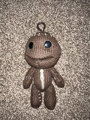 Rare Keyring Sackboy 5  Little Big Planet Stuffed Plush Toy 2011 • £14.99