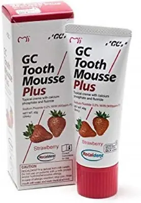 GC Tooth Mousse Plus Strawberry 40G Tube | 1 Tube |  Topical Creme Tooth Desensi • $57.56