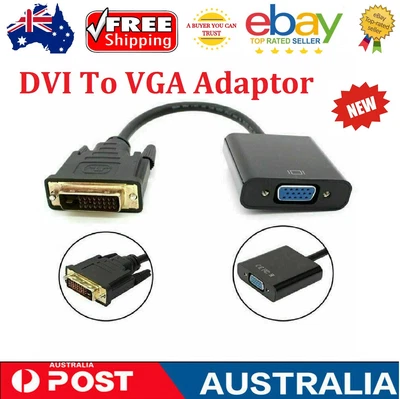 $9.99 • Buy 1080pdvi To Vga Adapter  Active Dvi-d To Vga Adapter Converter Male To Female Au