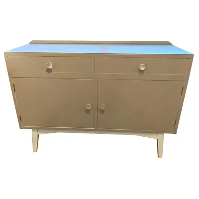 Mid-Century 2 Tone Sideboard 1950s/1960s (Grey/Pale Blue) • £200