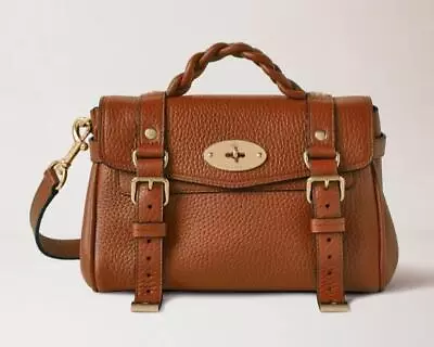 MULBERRY Mini Alexa Bag In Chestnut Brown Leather $1250 • $1000