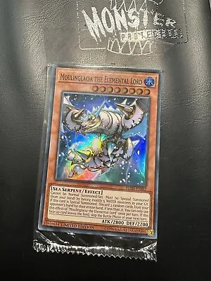 Yugioh Moulinglacia The Elemental Lord Super Rare Sealed Flod-ense2 Limited Ed • $3.67