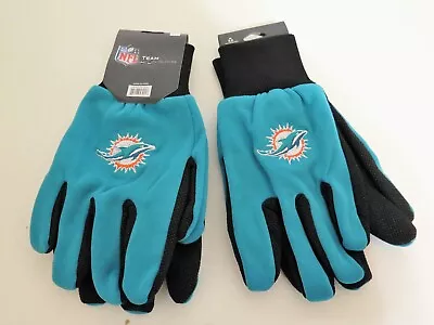 Two  Pair Of Miami Dolphins Sport Utility Gloves From Forever Collectables • $13.99