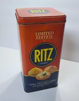Vintage 1987 NABISCO Ritz Crackers Limited Edition Metal Tin Container 8.75  • $14.50
