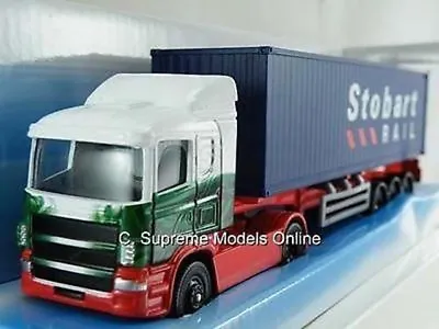 Eddie Stobart Scania Skeletal Container Lorry Model Corgi Rail Truck K9786q (=) • £14.99