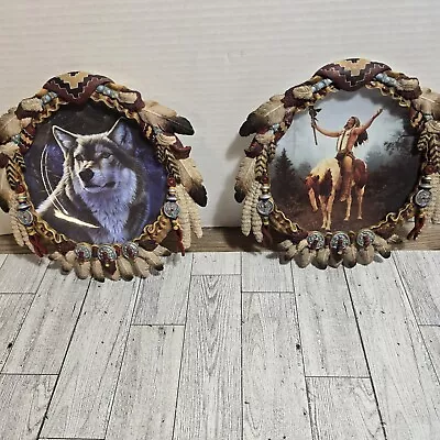 2 Hamilton Plates Winter Majestry Protector Of The Wolf AL AGNEWMystic Warriors • $34.98