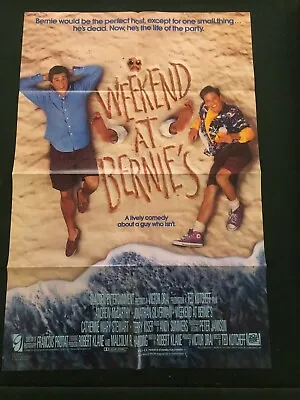 $5 • Buy Weekend At Bernie's 1989 Original Movie Poster 27x40 - Andrew McCarthy