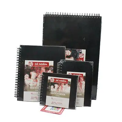Talens Sketch Book Hard Back Drawing Paper Pad 80 Sheets 140gsm Assorted Sizes • £19.99