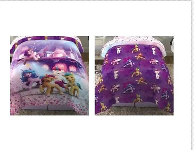 NWT My Little Pony TWIN Full Size Comforter Set Bedspread Kid Birthday Christmas • $48.80