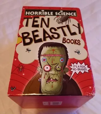 Horrible Science Ten Beastly Books Box Set Nick Arnold Educational Facts UNREAD • £9.99
